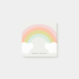 Pastel Rainbow Cloud Cute Post-it Notes