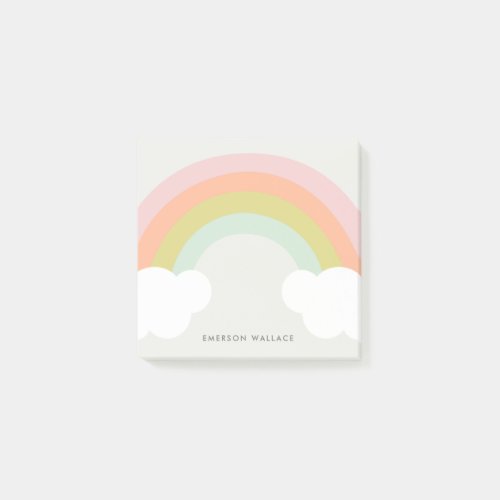 Pastel Rainbow Cloud Cute Post_it Notes
