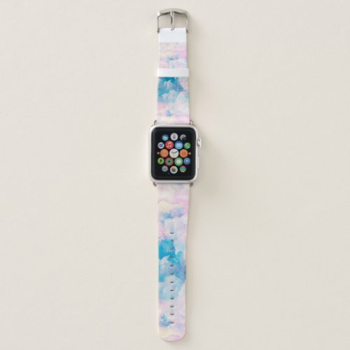 Pastel Rainbow Cloudy Sky Aesthetic Apple Watch Band