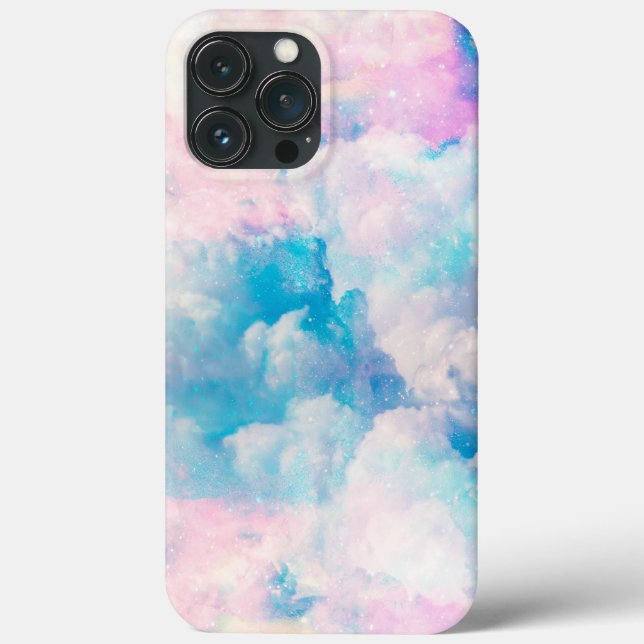 Pastel Rainbow Cloudy Sky Aesthetic Case-Mate iPhone Case (Back)