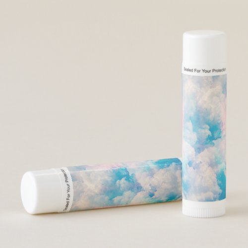 Pastel Rainbow Cloudy Sky Aesthetic Lip Balm