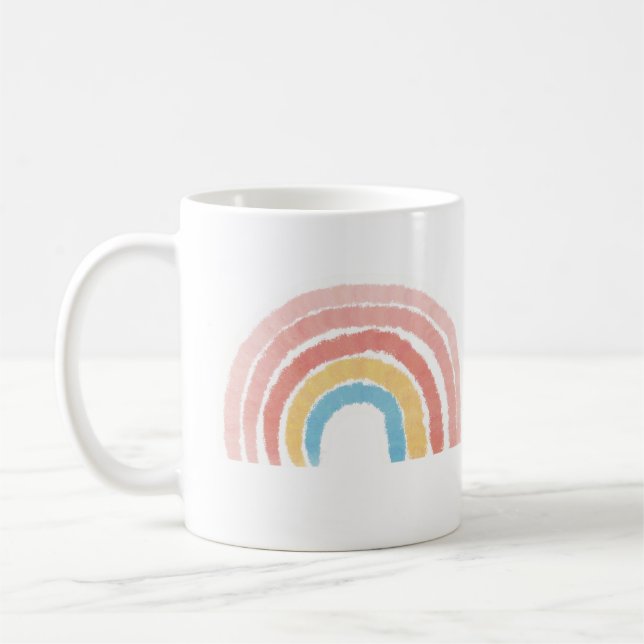 Pastel Rainbow Coffee Mug (Left)