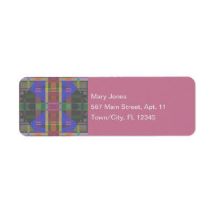Pastel Rainbow Colorful Geometric Label