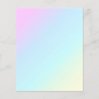 PASTEL RAINBOW COLORFUL GRADIENTS BACKGROUNDS WALL FLYER