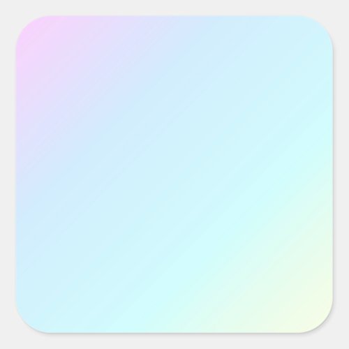 PASTEL RAINBOW COLORFUL GRADIENTS BACKGROUNDS WALL SQUARE STICKER