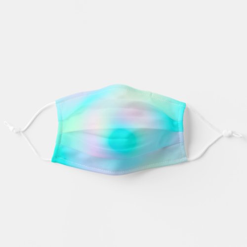 Pastel Rainbow Colors Abstract Blur Gradient Ombre Adult Cloth Face Mask