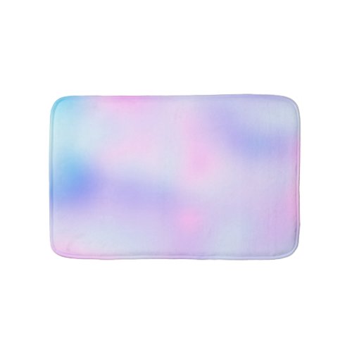 Pastel Rainbow Colors Abstract Blur Gradient Ombre Bath Mat