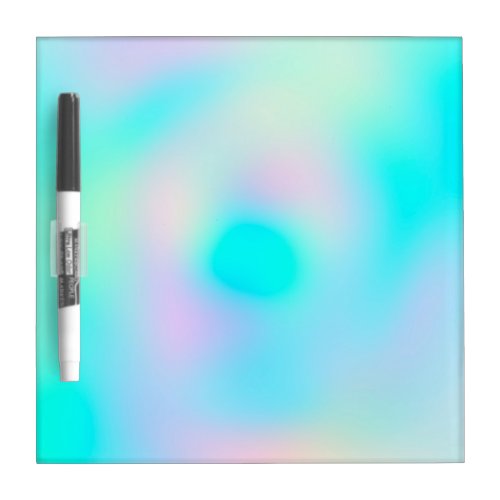 Pastel Rainbow Colors Abstract Blur Gradient Ombre Dry Erase Board