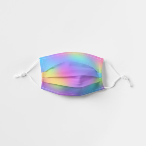 Pastel Rainbow Colors Abstract Blur Gradient Ombre Kids Cloth Face Mask