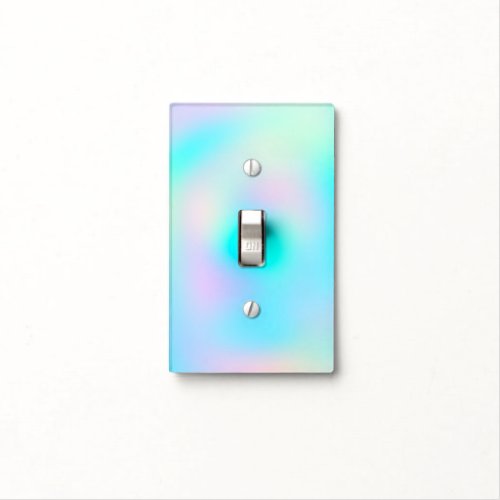 Pastel Rainbow Colors Abstract Blur Gradient Ombre Light Switch Cover