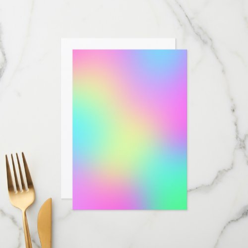 Pastel Rainbow Colors Abstract Blur Gradient Ombre Menu