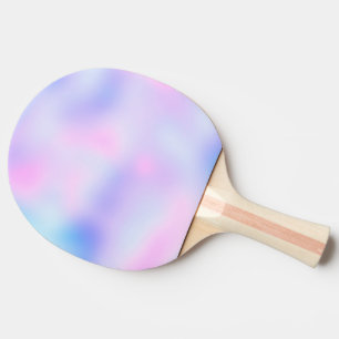 Pastel Rainbow Colors Abstract Blur Gradient Ombre Ping Pong Paddle
