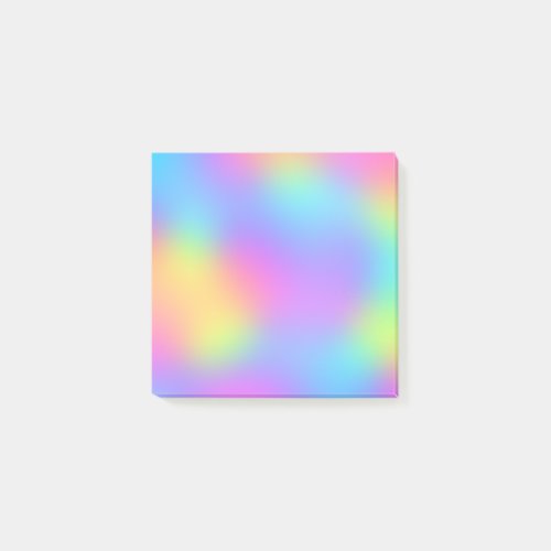Pastel Rainbow Colors Abstract Blur Gradient Ombre Post_it Notes
