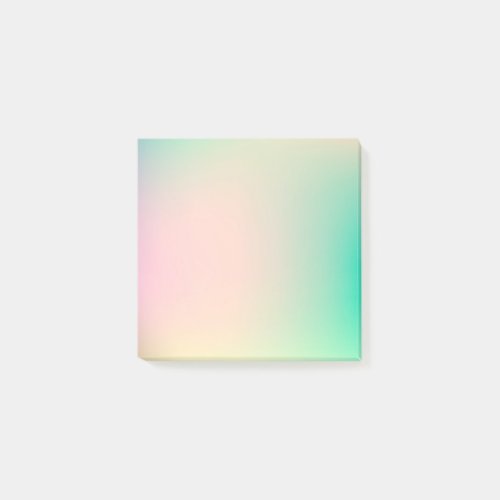 Pastel Rainbow Colors Abstract Blur Gradient Ombre Post_it Notes
