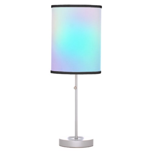 Pastel Rainbow Colors Abstract Blur Gradient Ombre Table Lamp