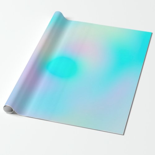 Pastel Rainbow Colors Abstract Blur Gradient Ombre Wrapping Paper