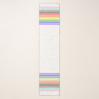 Pastel Rainbow Colors Scarf