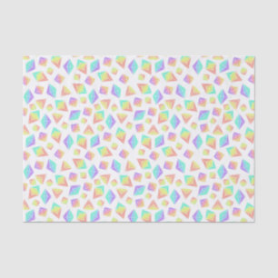 Pastel Rainbow Crystals Pattern Tissue Paper