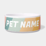 Pastel Rainbow Customized Dog Pet Water Food<br><div class="desc">Add your pet's name,  your own text or leave it blank! Check my shop for more designs or let me know if you'd like something custom.</div>