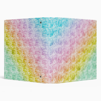 Pastel Rainbow Design Avery Signature 1.5" Binder