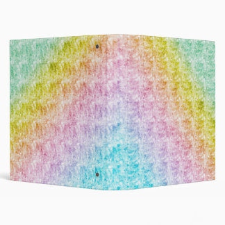Pastel Rainbow Design Avery Signature 1" Binder