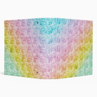 Pastel Rainbow Design Avery Signature 2" Binder
