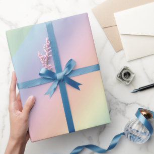 Pastel Rainbow Design Wrapping Paper