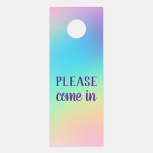 Pastel Rainbow Door Hanger