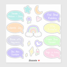 Pastel Rainbow Dreams Sticker Sheet