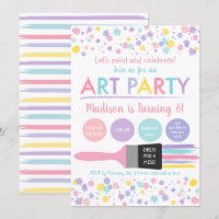Pastel Rainbow Dress For A Mess Art Party Birthday