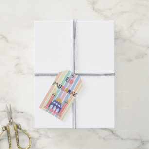 Pastel Rainbow Eid Mubarak Eid Gift Tags