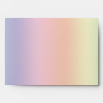 Pastel Rainbow Envelopes by decembermorning at Zazzle