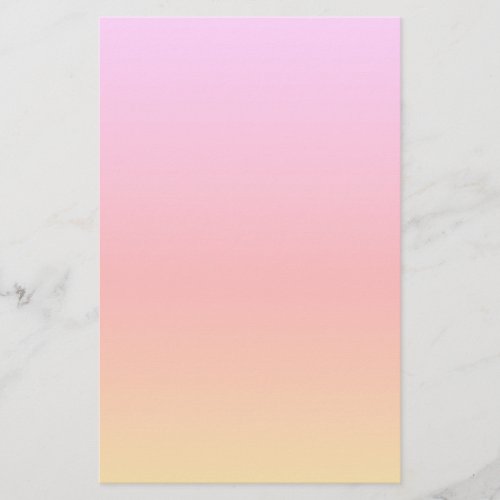Pastel Rainbow Faded Stationery Paper
