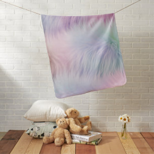 Pastel Rainbow Fur Baby Blanket