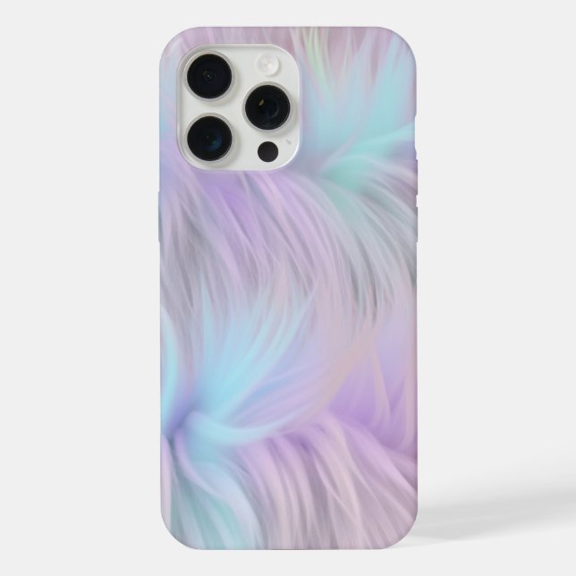 Pastel Rainbow Fur Iphone Case (Back)