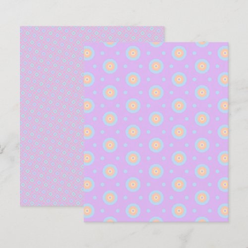 Pastel Rainbow Geometric Patterns Scrapbook Paper