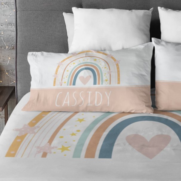 Pastel rainbow girls  pillow case (Creator Uploaded)