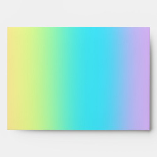 Pastel Rainbow Gradient Envelope