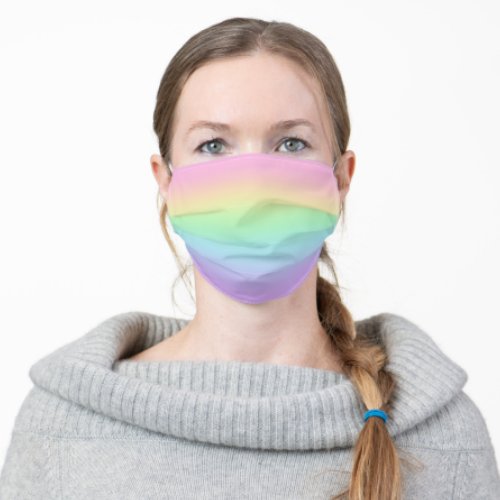 Pastel Rainbow Gradient Face Mask