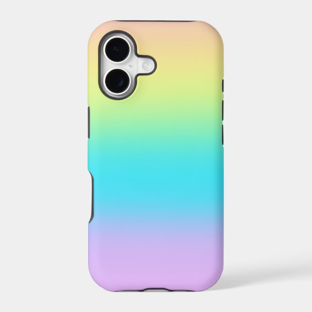 Pastel Rainbow Gradient Iphone Case (Back)