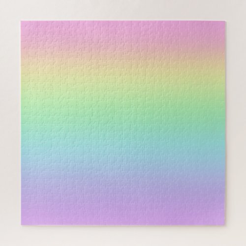 Pastel Rainbow Gradient Jigsaw Puzzle