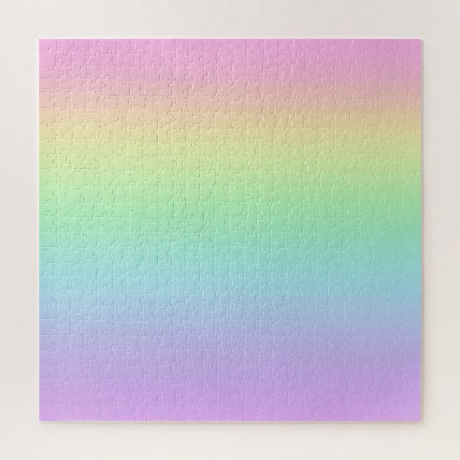 Pastel Rainbow Gradient Jigsaw Puzzle (Vertical)
