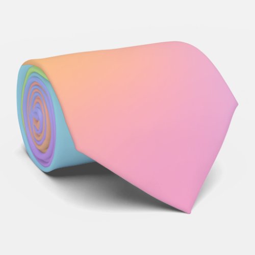 Pastel Rainbow Gradient Neck Tie