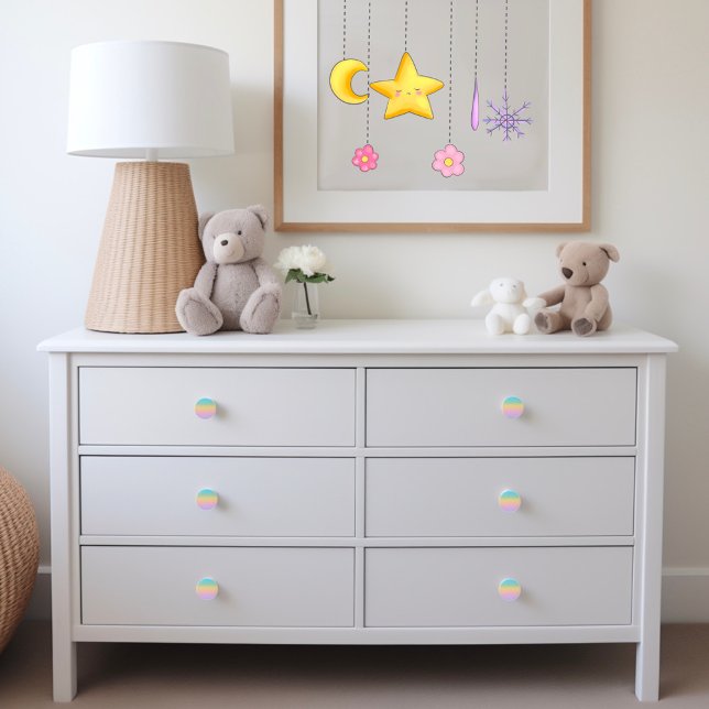 Pastel Rainbow Gradient Ombre Ceramic Knob (Creator Uploaded)