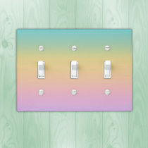 Pastel Rainbow Gradient Ombre Light Switch Cover