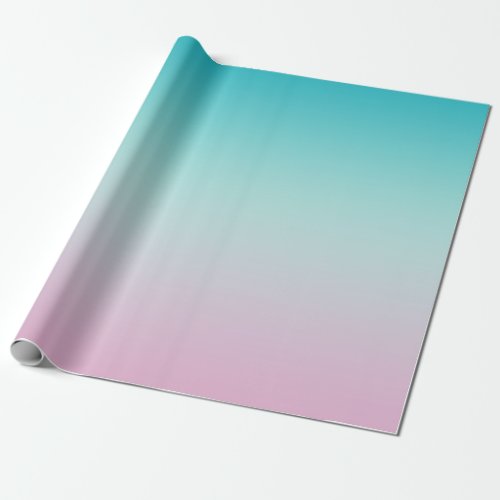 Pastel Rainbow Gradient Ombre Wrapping Paper