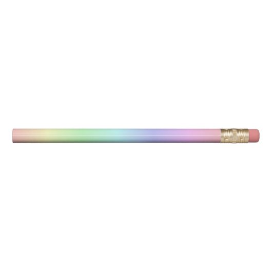Pastel Rainbow Gradient Pencil (Back)