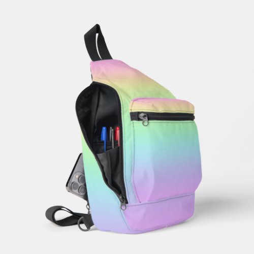 Pastel Rainbow Gradient Sling Bag