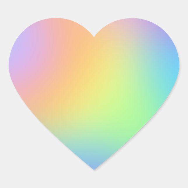 Pastel Rainbow Gradient Sticker (Front)
