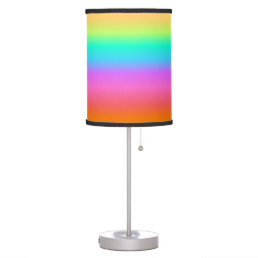 Pastel Rainbow Gradient Table Lamp